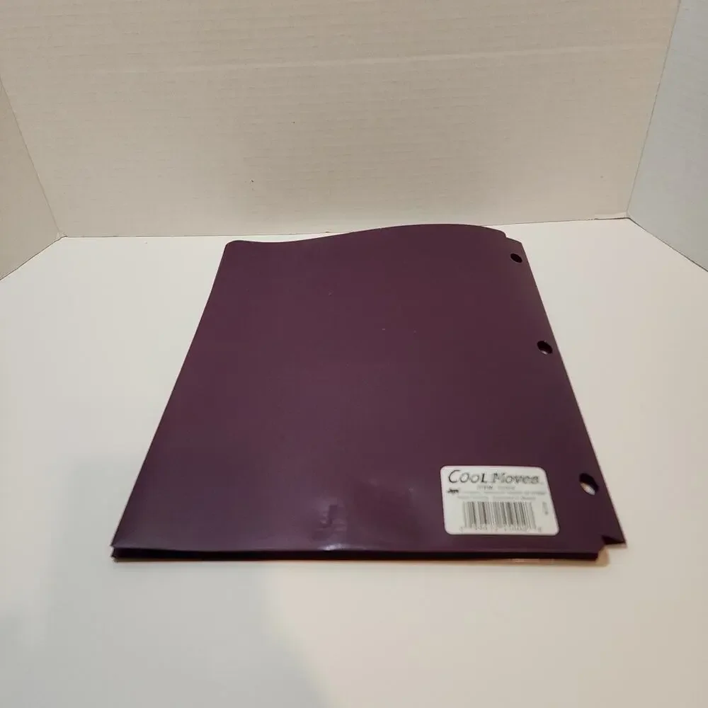 Rare 3-D Kobe Bryant School Folder Cool Moves Plastic 3 Ring Item #55002 Purple